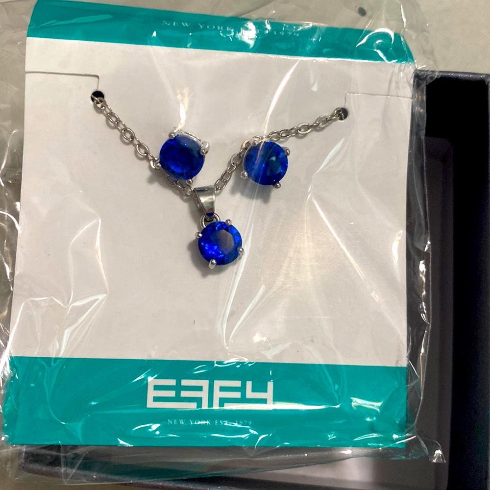Gorgeous blue earring and necklace!